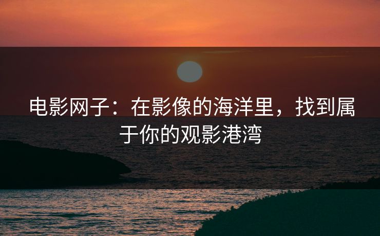 电影网子：在影像的海洋里，找到属于你的观影港湾